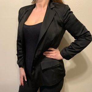 Satin Bebe blazer
